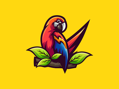 parrot 3d animation brand branding design emblem forsale graphic design illustration logo motion graphics parrot sport ui vector