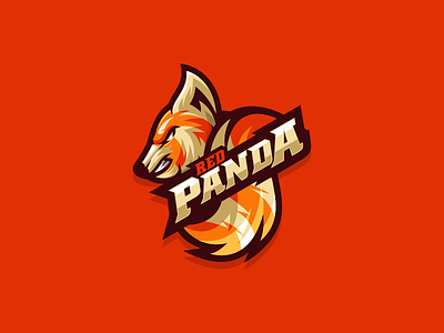 RED PANDA 3d animation brand branding design emblem forsale graphic design illustration logo motion graphics red panda sport ui vector