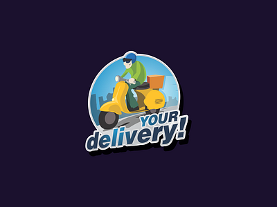 delivery brand branding delivery design emblem forsale illustration logo sport taxi vector