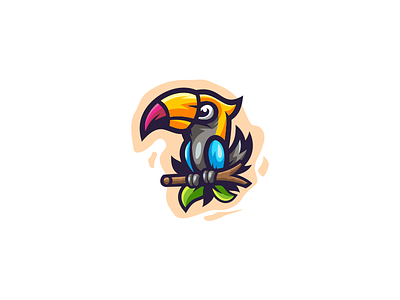 toucan animal bird brand branding design emblem forsale illustration logo sport toucan vector