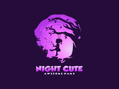 night cute brand branding design emblem forsale illustration logo sport vector