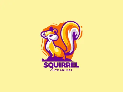 SQUIRREL 3d animation brand branding design emblem forsale graphic design illustration logo motion graphics sport squirrel ui vector