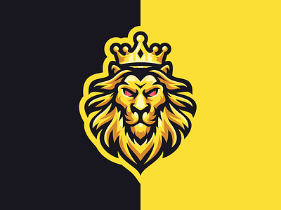 King Lion animal brand branding design emblem forsale illustration king lion logo sport vector