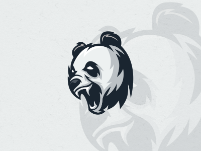 Panda brand forsale icon logo panda sport