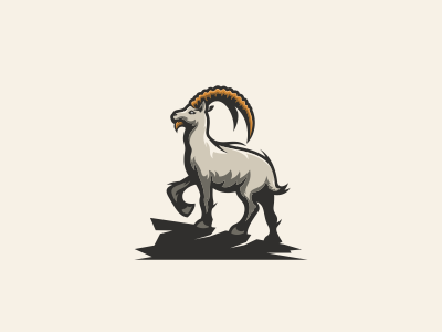 Goat emblem gaming goat icon logo sport vector