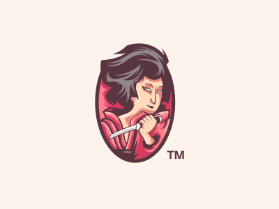 Geisha brand food geisha japan logo sport vector