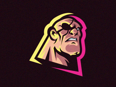 Man cool illustration design game forsale gaming vector icon emblem brand sport logo