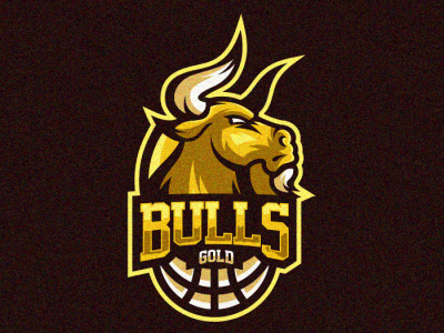 Bulls 1 branding bold cool design animal gamer illustration game gaming vector emblem forsale brand sport logo