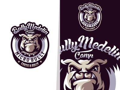 Bully Medelin branding app animal sale bold icon vintage gamer illustration cool game design gaming emblem vector brand forsale sport logo