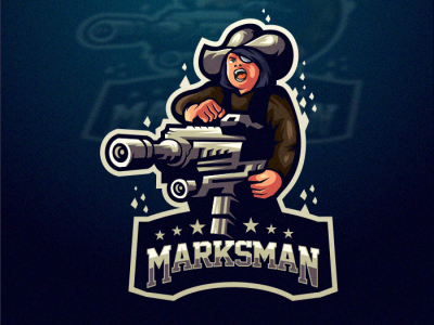 Marskman web ui app bold branding gamer sale cool illustration game gaming design emblem vector brand forsale sport logo