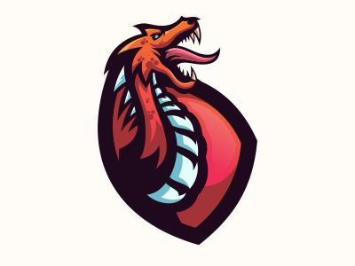 Dragon animal animation app bold brand branding cool design emblem forsale game gamer gaming icon illustration logo sale sport vector web