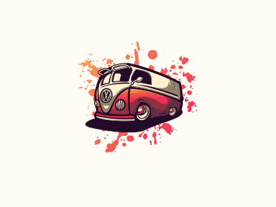 Car 1 bold vintage illustration cool game design gaming emblem vector icon brand forsale sport logo