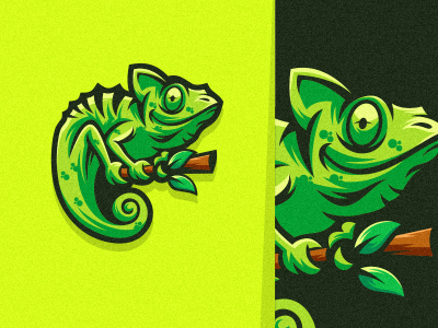 chameleon bold brand branding cool design forsale illustration logo sport vector