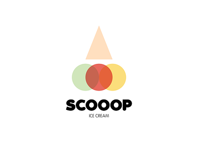 Scooop - Ice Cream 50 days logo challenge brand branding company logo dailylogochallenge design dlc icecream icon identity illustration illustrator logo scoop vector