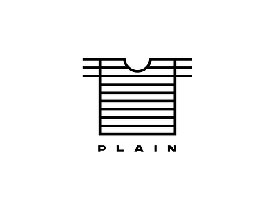 Plain - Hip Clothing Brand 50 days logo challenge brand branding clothing clothing brand company logo dailylogochallenge design dlc icon identity illustrator logo minimal shirt vector