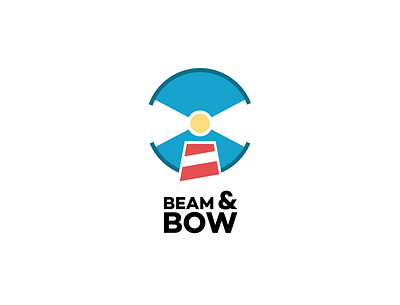 Beam & Bow - Lighthouse 50 days logo challenge brand branding company logo dailylogochallenge design dlc icon identity illustration illustrator lighthouse lighthouse logo logo vector