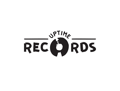 Uptime Records - Record Label 50dayslogochallenge brand branding dailylogochallenge design dlc identity illustrator label labeldesign lettering logo music recordlabel records typography vector vinyl vinyl cover vinyl record