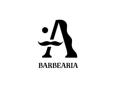 A Barbearia - Barbershop 50 days logo challenge barber barber logo barber shop brand dailylogochallenge design dlc icon identity illustration illustrator lettering logo minimal mustache type typography typography art vector