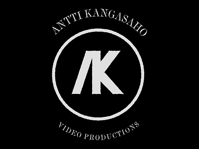 Antti Kangasaho Video Productions badge branding letterer lettering logo typography vintage logo