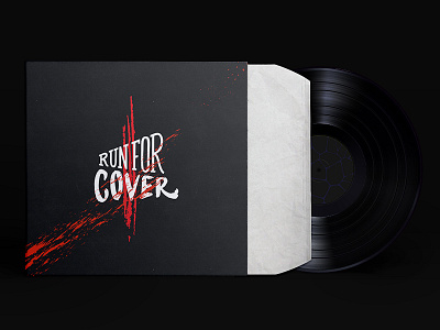 Run For Cover Album cover album apparel design band branding logo design music