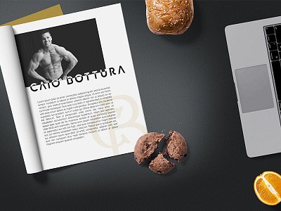 Caio Bottura - Pro Natural Bodybuilder bodybuilder branding fitness magazine print design