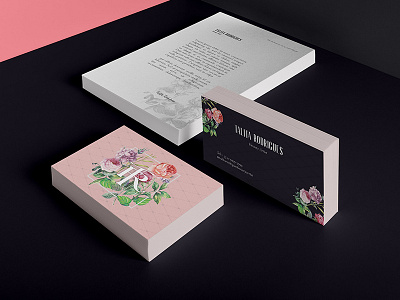 Talita Rodrigues Beauty Artist apparel design beauty beauty artist brand design brand identity brand strategy branding business cards floral letterhead stationery