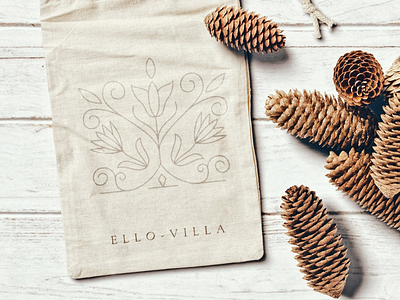 Ello-Villa ecobag branding logo design visual identity