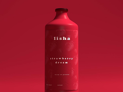Lisha bottle brand identity branding design red strategy visual identity