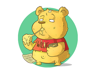 Plagiarism bear cartoon character character design illustration photoshop toon wacom