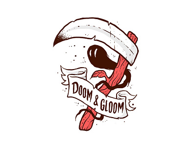 Doom and Gloom Flash doodle drawing flash illustration lowbrow sketch sticker tattoo