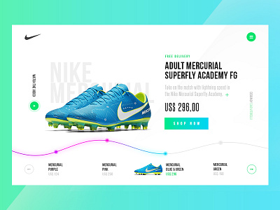 Visual exploration for Nike website shop