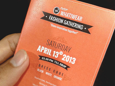 Fashion Gathering Invitation budiono tri fashion invitation print whatiwear