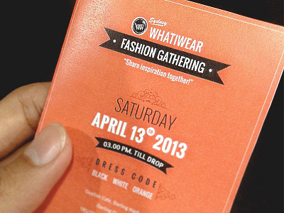 Fashion Gathering Invitation