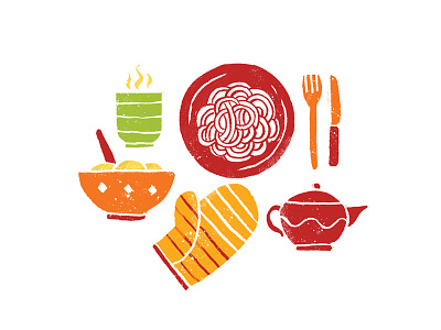 BONAPPETOUR #2 appetite bonappetour bowl chef food french icon illustration ocha spaghetti