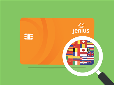 VISA-able all around the world jenius m-card visa