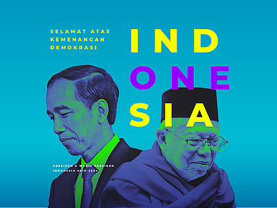PEMILU 2019: End illustration indonesia maruf pemilu politik president vice president