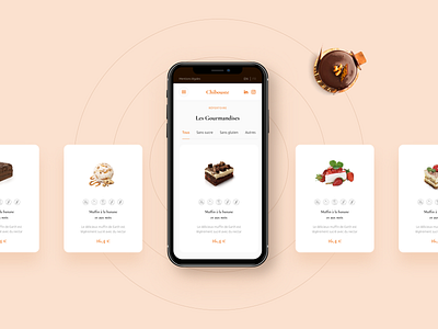 Chibouste adaptive design e commerce figma food minimalism responsive design restaurant sweet ui