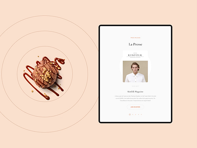 Chibouste (Tablet) adaptive design e commerce figma food minimalism press page responsive design sweet tablet ui
