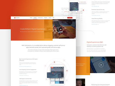 Brilliant Digital Experiences design digital experiences landing outsystems page platform responsive visual web webdesign