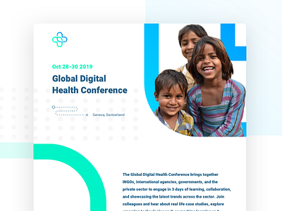 Global Digital Health Conference Website design digital health interaction landing page ui ux visual web webdesign