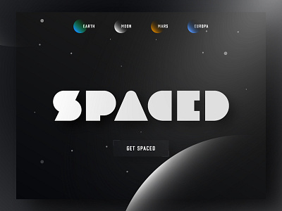 SPACED Logo and Homepage Concept #SPACEDchallenge