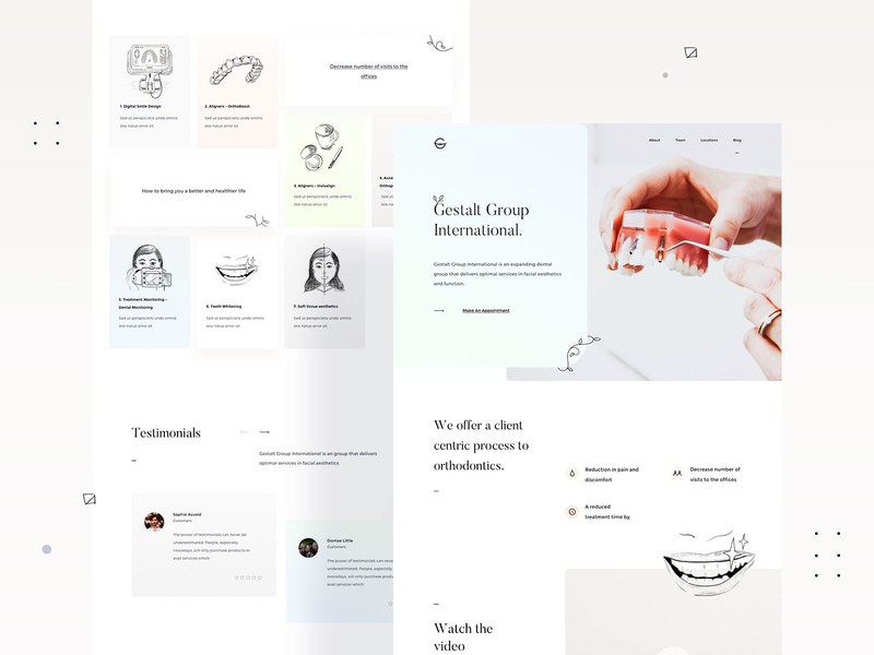 Gestalt Group - International - Website Design & Illustrations illustration illustrations userinterfaces web ux uiux userinterfacedesign design ui webdesign