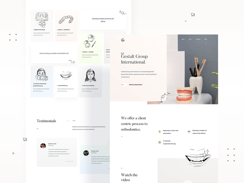 Gestalt Group - International - Website Design & Illustrations uiux landingpagedesign illustration illustrations landingpage webdesigner userinterfacedesign design webdesign ui