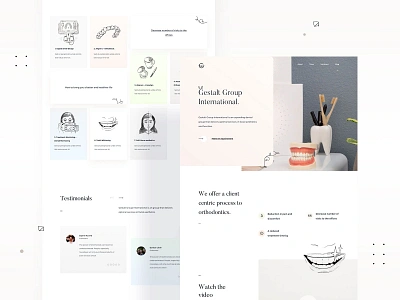Gestalt Group - International - Website Design & Illustrations design illustration illustrations landingpage landingpagedesign ui uiux userinterfacedesign webdesign webdesigner
