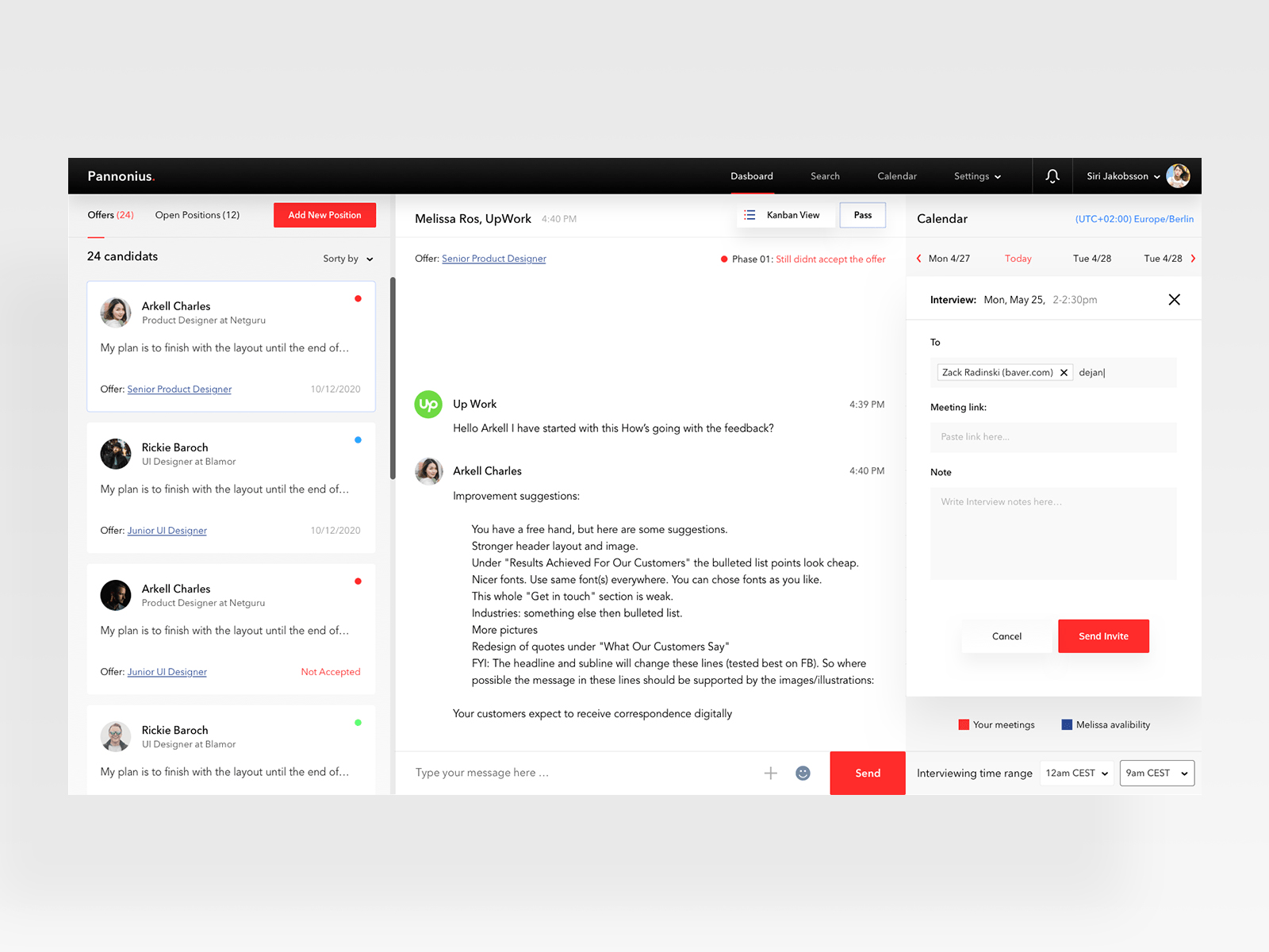 HR Project Management App