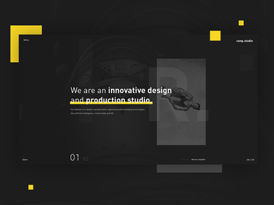 Ramp Studio ui webdesign