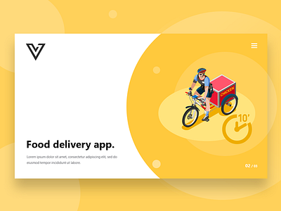 Food delivery app. illustration illustrations ui webdesign