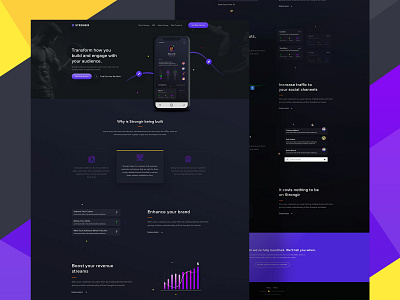 Strongir - landing page design