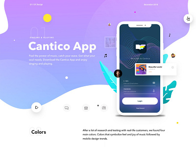 Behance Cantico IOS App ios mobile app mobile app design music app music player app music player ui ui ui ux design uiux userinterfacedesign ux ux designer web