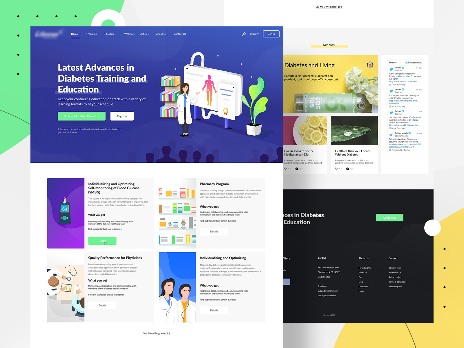 Medical client - UI/UX + Illustrations by Dejan Baric on Dribbble